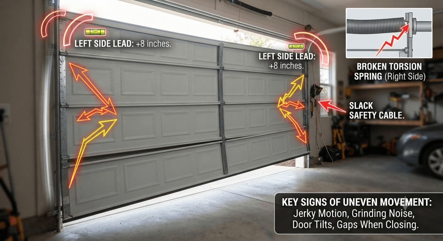 How to Identify Uneven Garage Door Movement