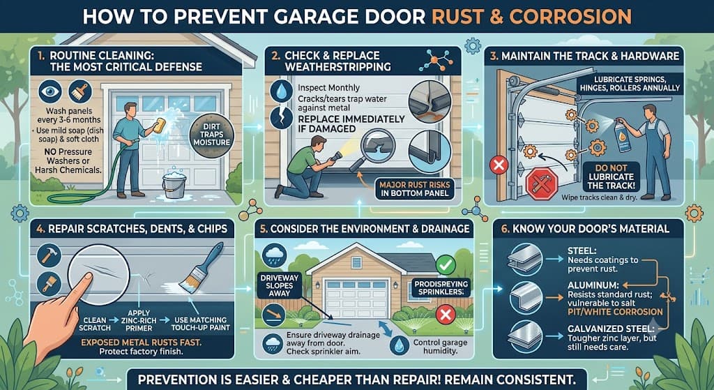 How to Prevent Garage Door Rust and Corrosion