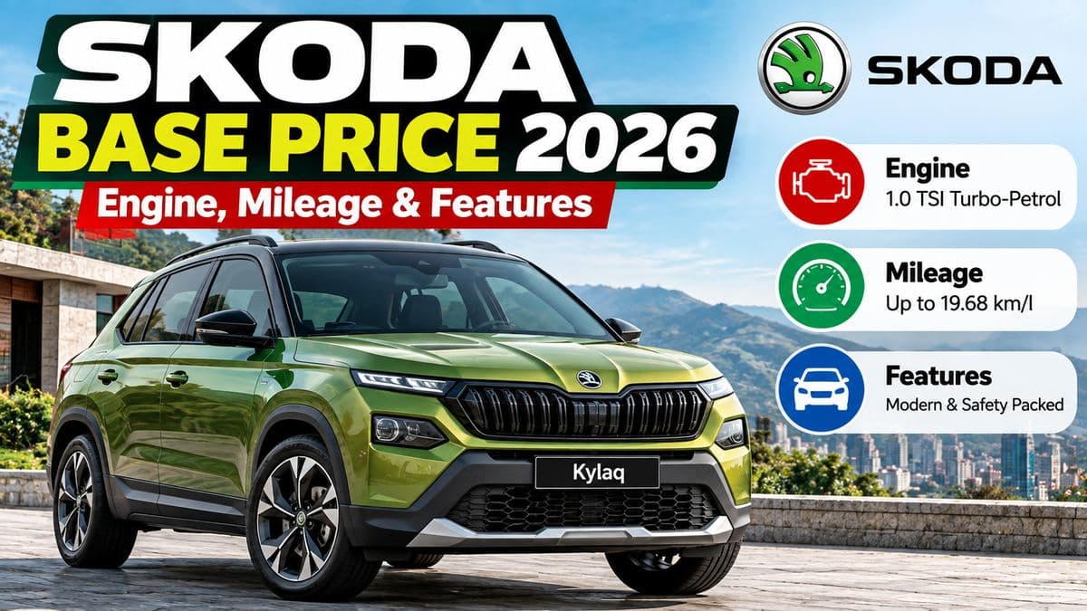 Skoda Car Lowest Price in India 2026: Price, Features & Specifications