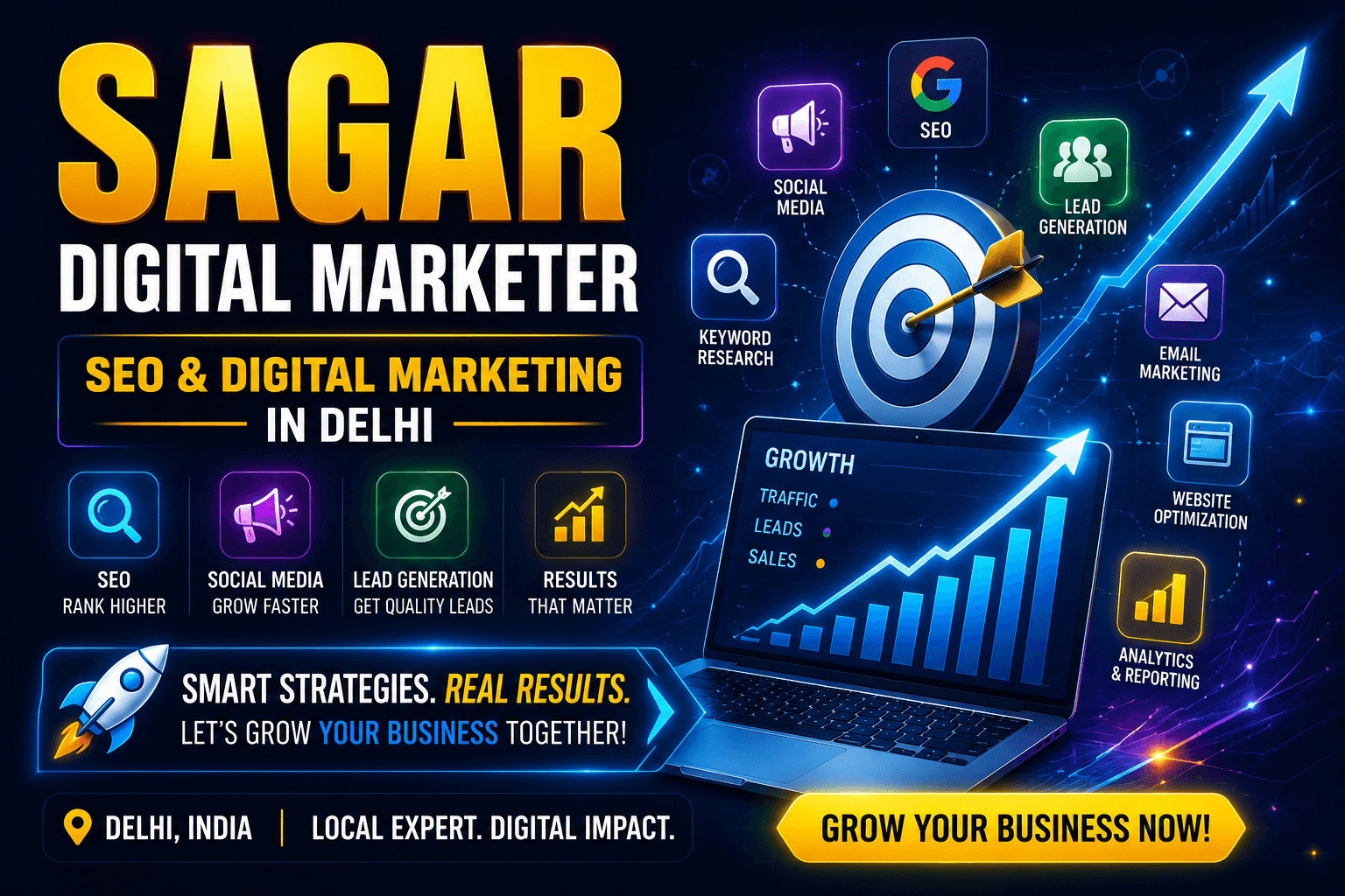 Sagar Digital Marketer | SEO & Digital Marketing in Delhi