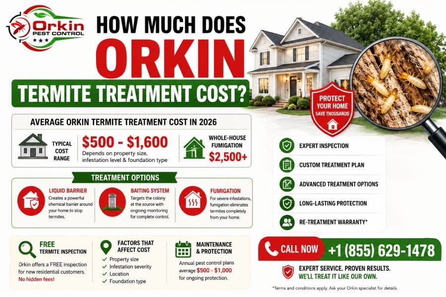 How Much Does Orkin Termite Treatment Cost?