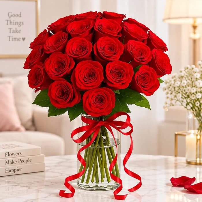 What is a romantic flower gift for Karwa Chauth?