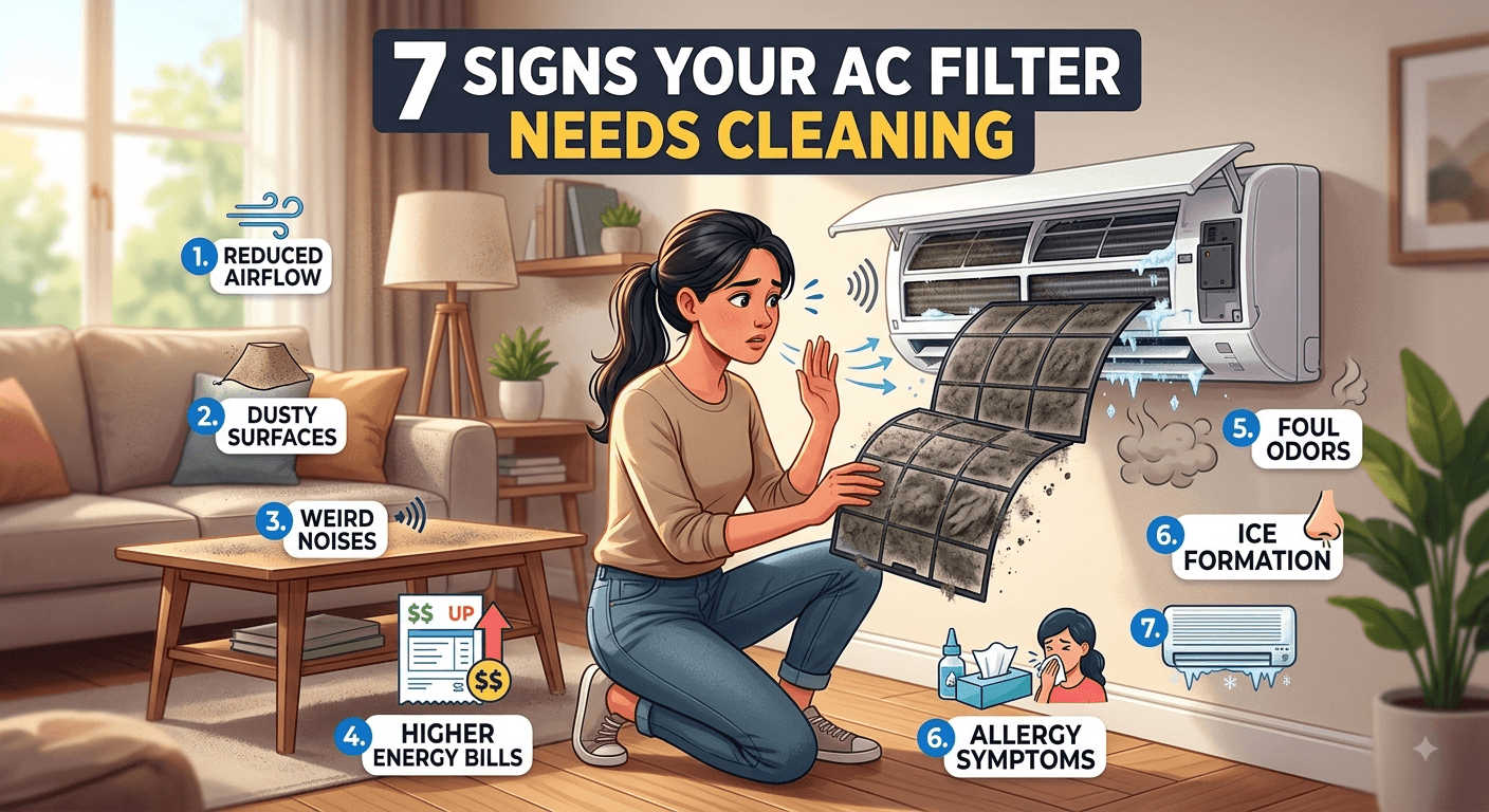 7 Signs Your AC Filter Needs Cleaning