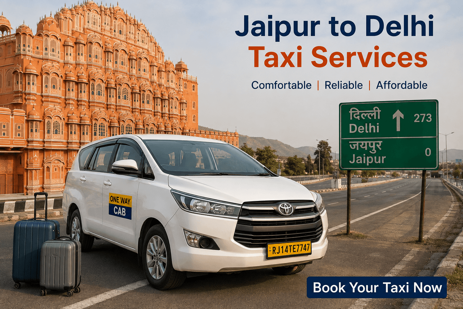Jaipur Sightseeing Taxi for Easy & Safe City Tours