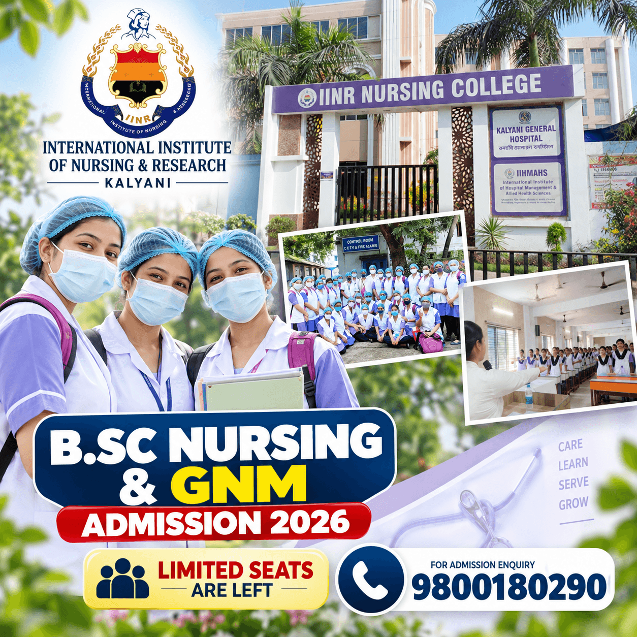 IINR Kalyani Nursing Admission 2026: B.Sc & GNM Nursing