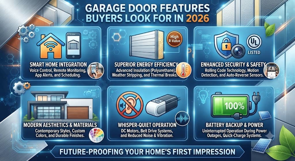 Garage Door Features Buyers Look for in 2026