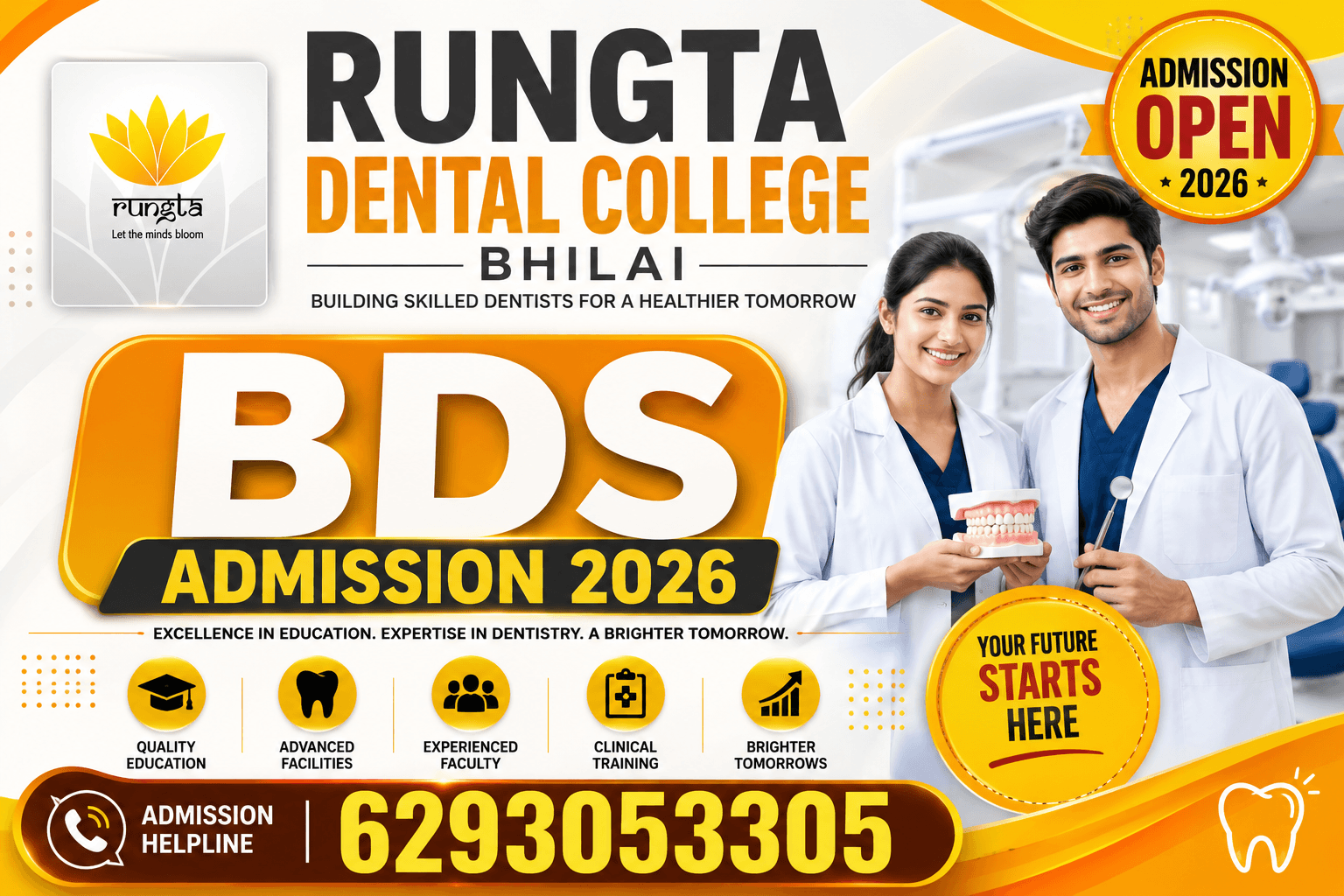 Rungta Dental College Bhilai BDS Admission 2026