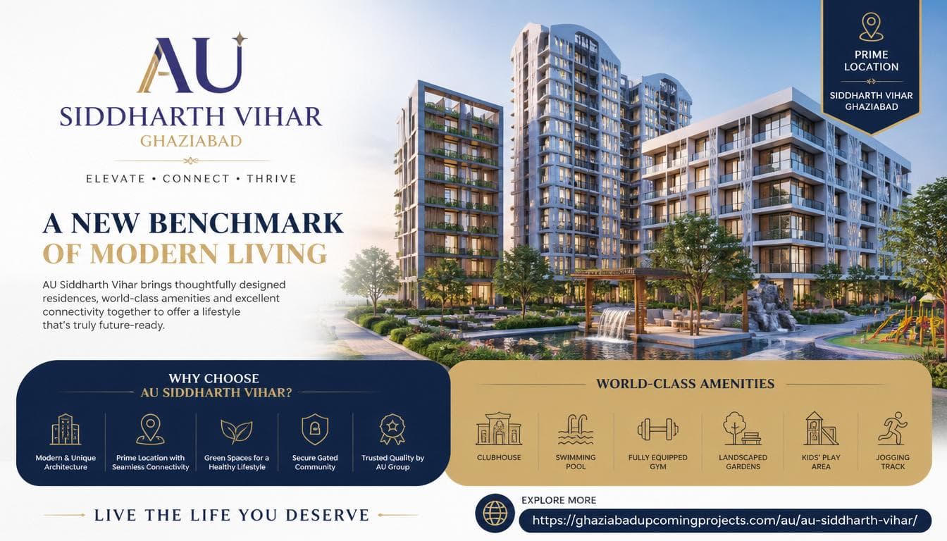 AU Siddharth Vihar Elevating Everyday Living with Modern Homes in Ghaziabad