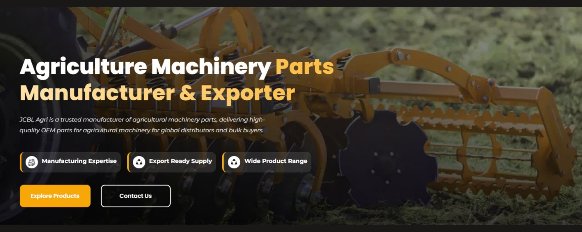JCBL Agri – Leading Manufacturer & Exporter of High-Quality Agricultural Machinery Parts