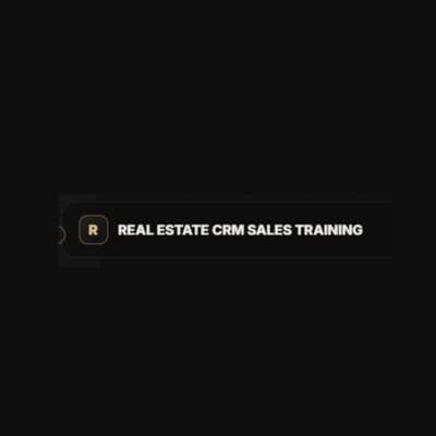 Real Estate CRM Sales Training