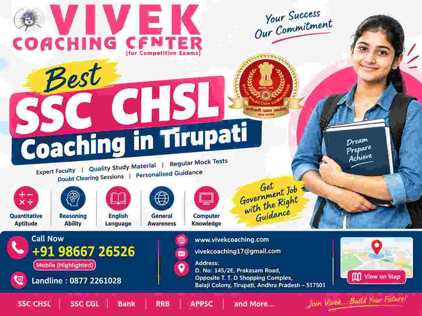best SSC CHSL Coaching in Tirupati