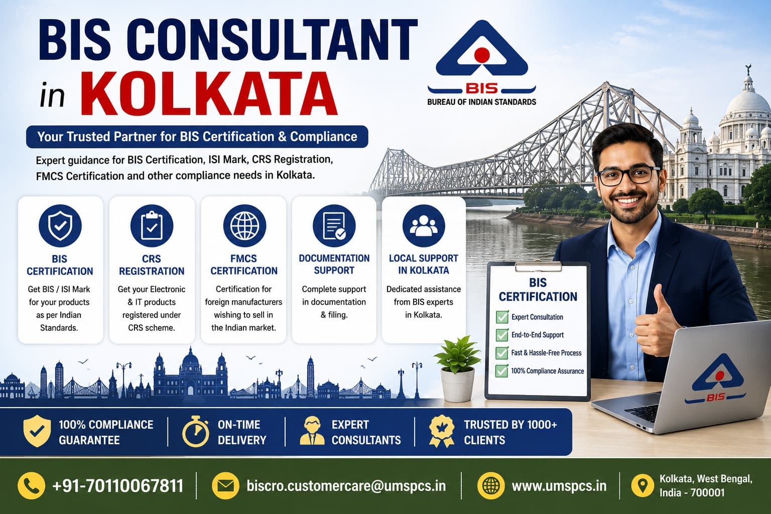 How Can a BIS Consultant in Kolkata Help Your Business Get BIS Certification?