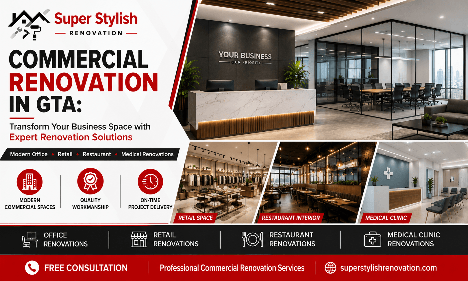 Commercial Renovation in GTA: Transform Your Business Space with Expert Renovation Solutions