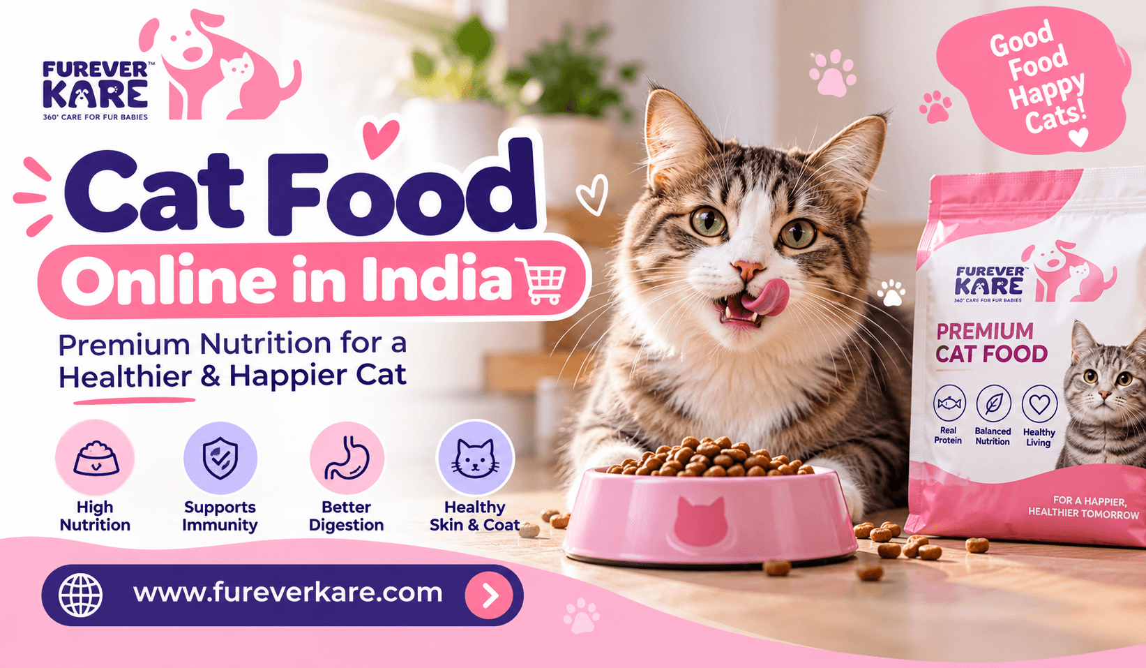 Cat Food Online in India | Furever Kare