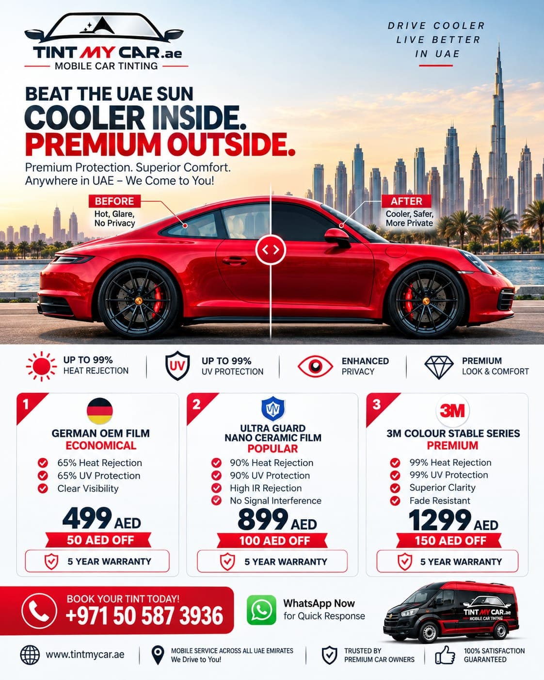 Convenient Mobile Tinting Solutions in the UAE