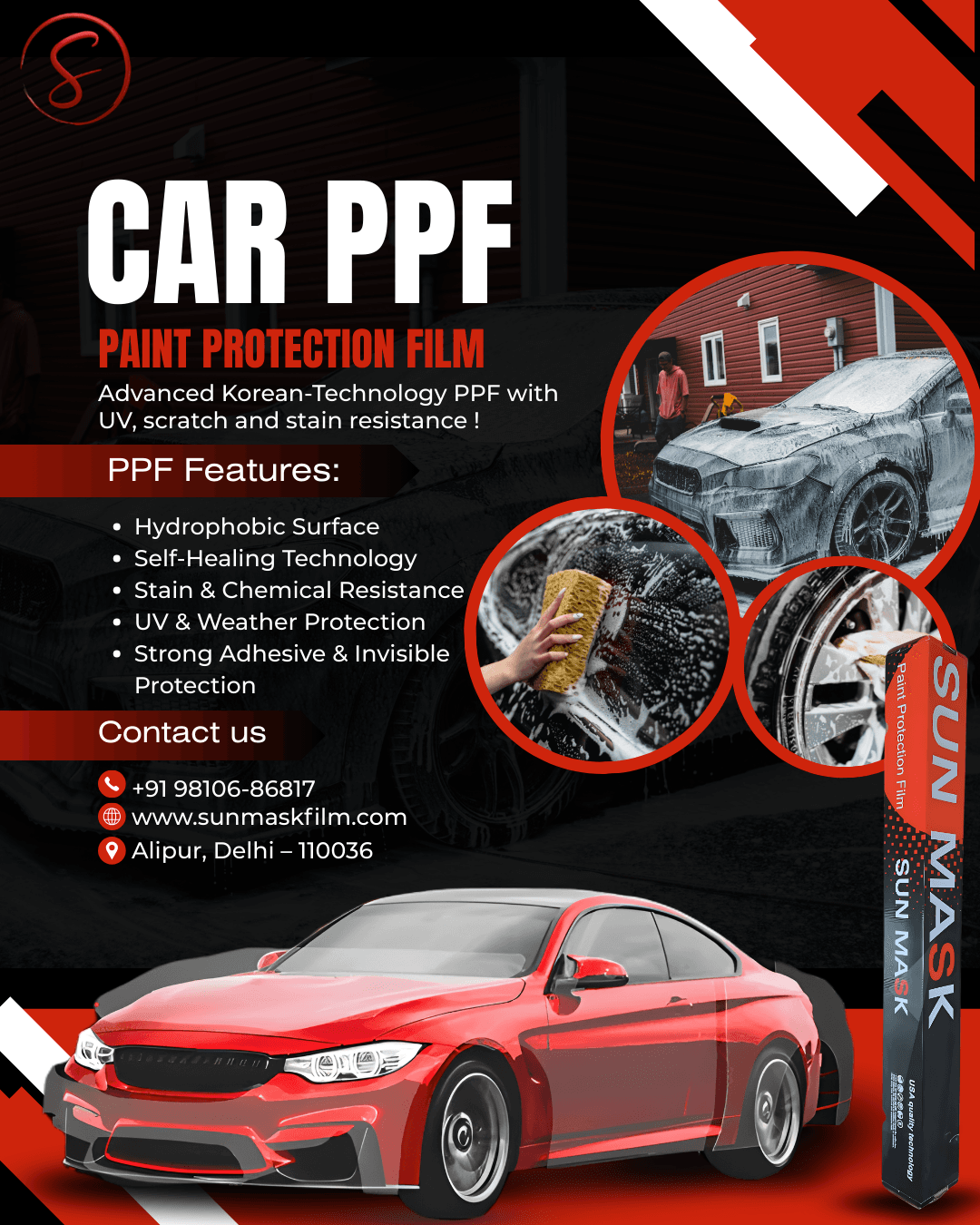 Best Auto Paint Protection Films For Car By SUNMASK films