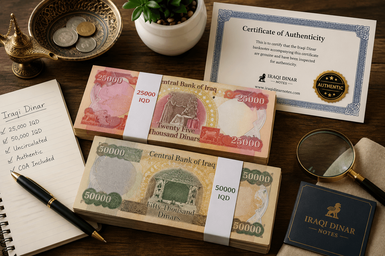 Where Can I Buy Iraqi Dinar Online? Authentic UNC Notes & COA Explained