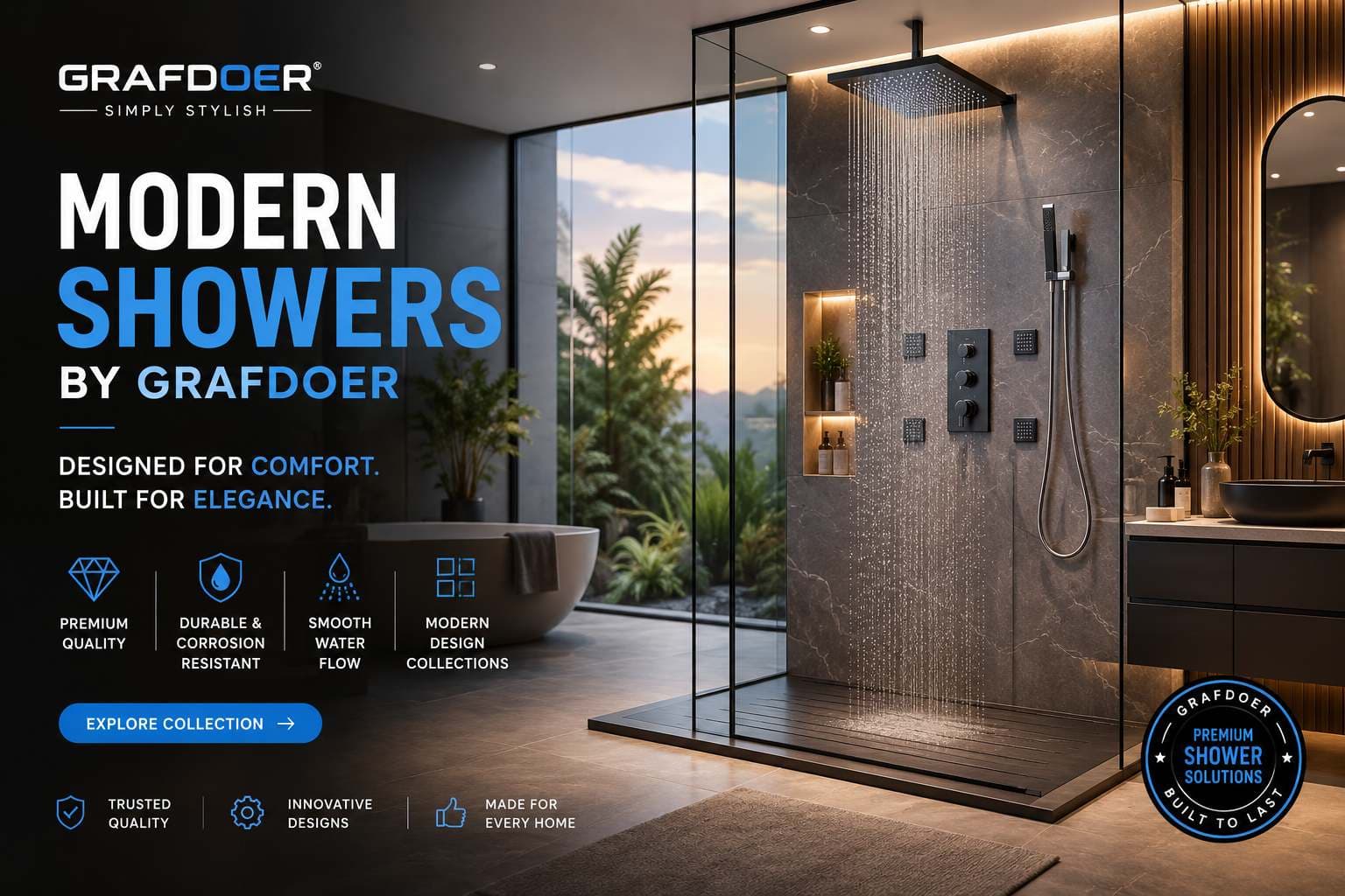 Modern Showers by Grafdoer – Redefining Everyday Luxury