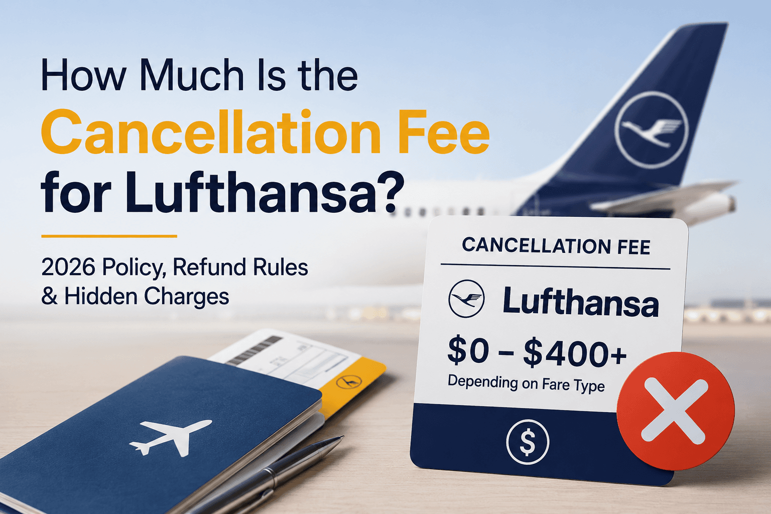 How Much Is the Cancellation Fee for Lufthansa? (Policy, Refund Rules & Hidden Charges)