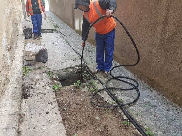 Cleaning the basement sump pit in Kuwait