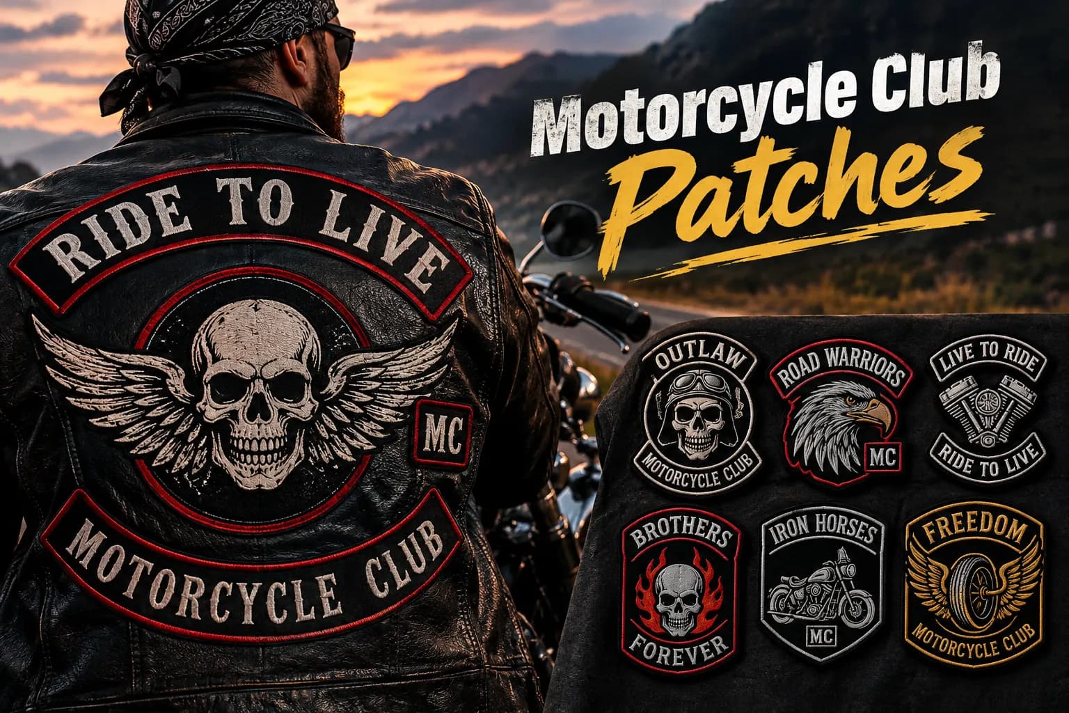 Motorcycle Club Patches | Custom Embroidered Colors For Riders Nationwide
