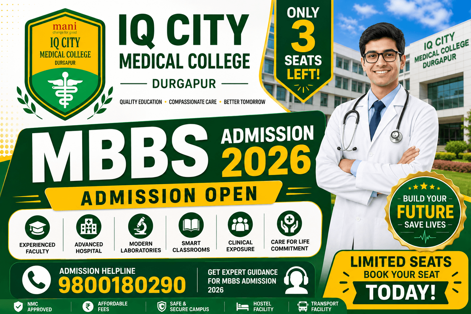 IQ City Medical College MBBS Admission 2026