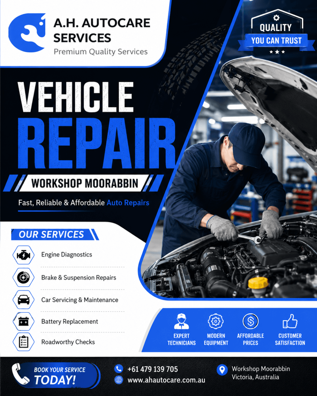 Reliable Car Servicing & Vehicle Repairs in Moorabbin