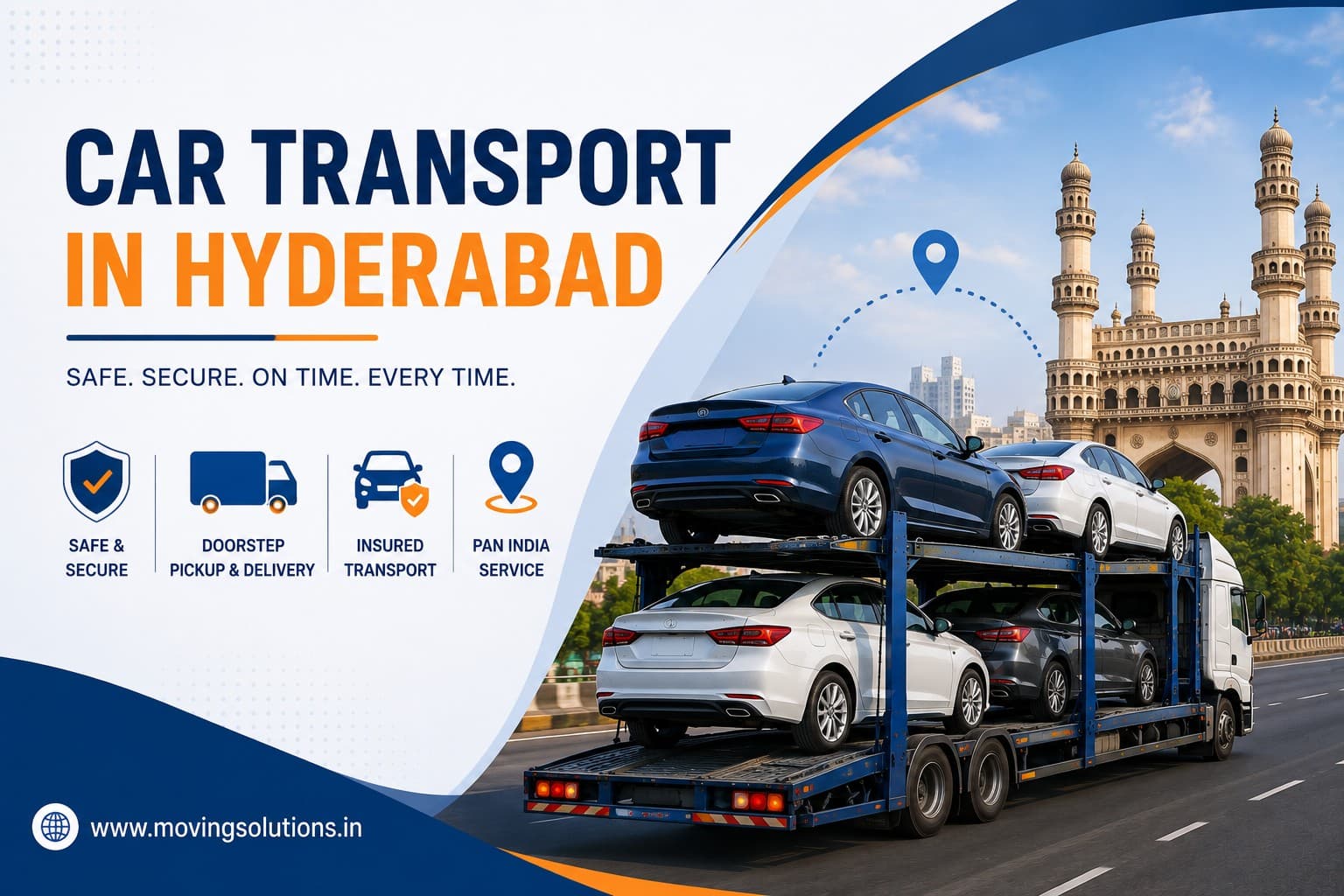 Car Transport in Hyderabad: A Convenient Solution for Safe Vehicle Relocation