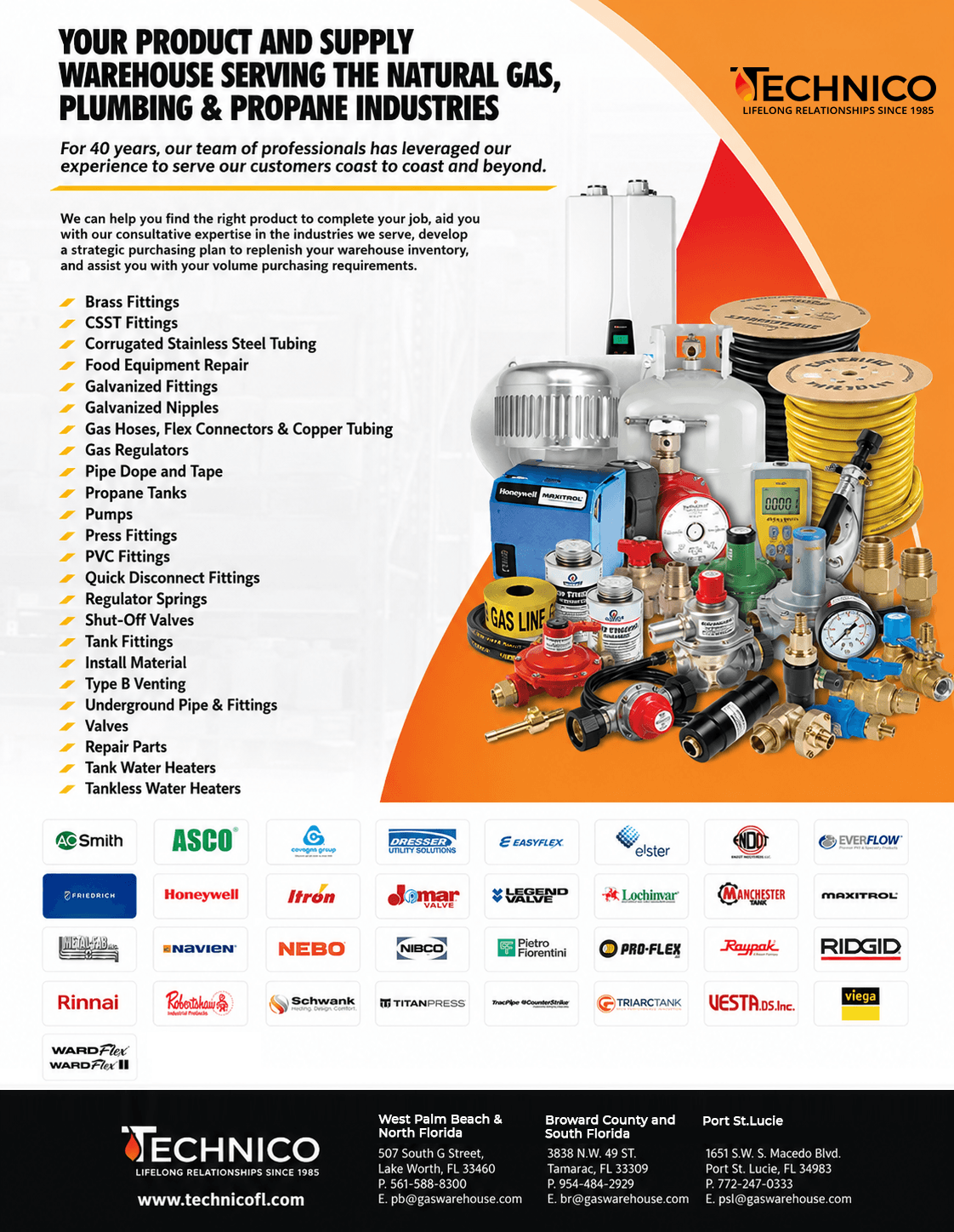 Technico | Propane, Natural Gas & Plumbing Products