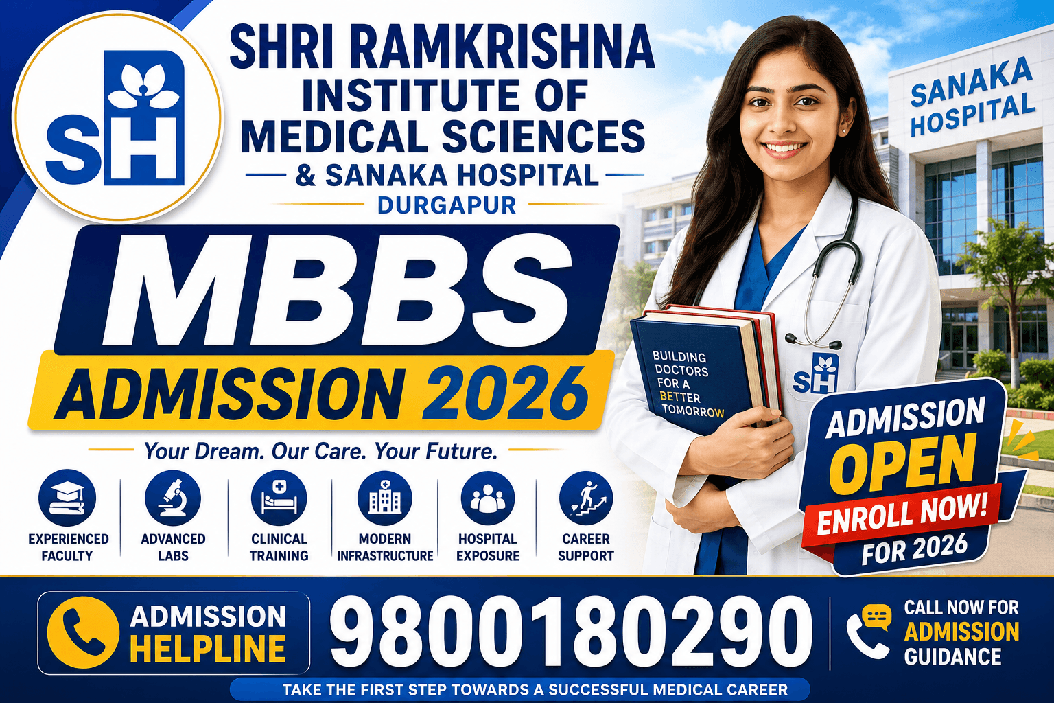 Shri Ramkrishna Institute of Medical Sciences & Sanaka Hospital Durgapur MBBS Admission 2026