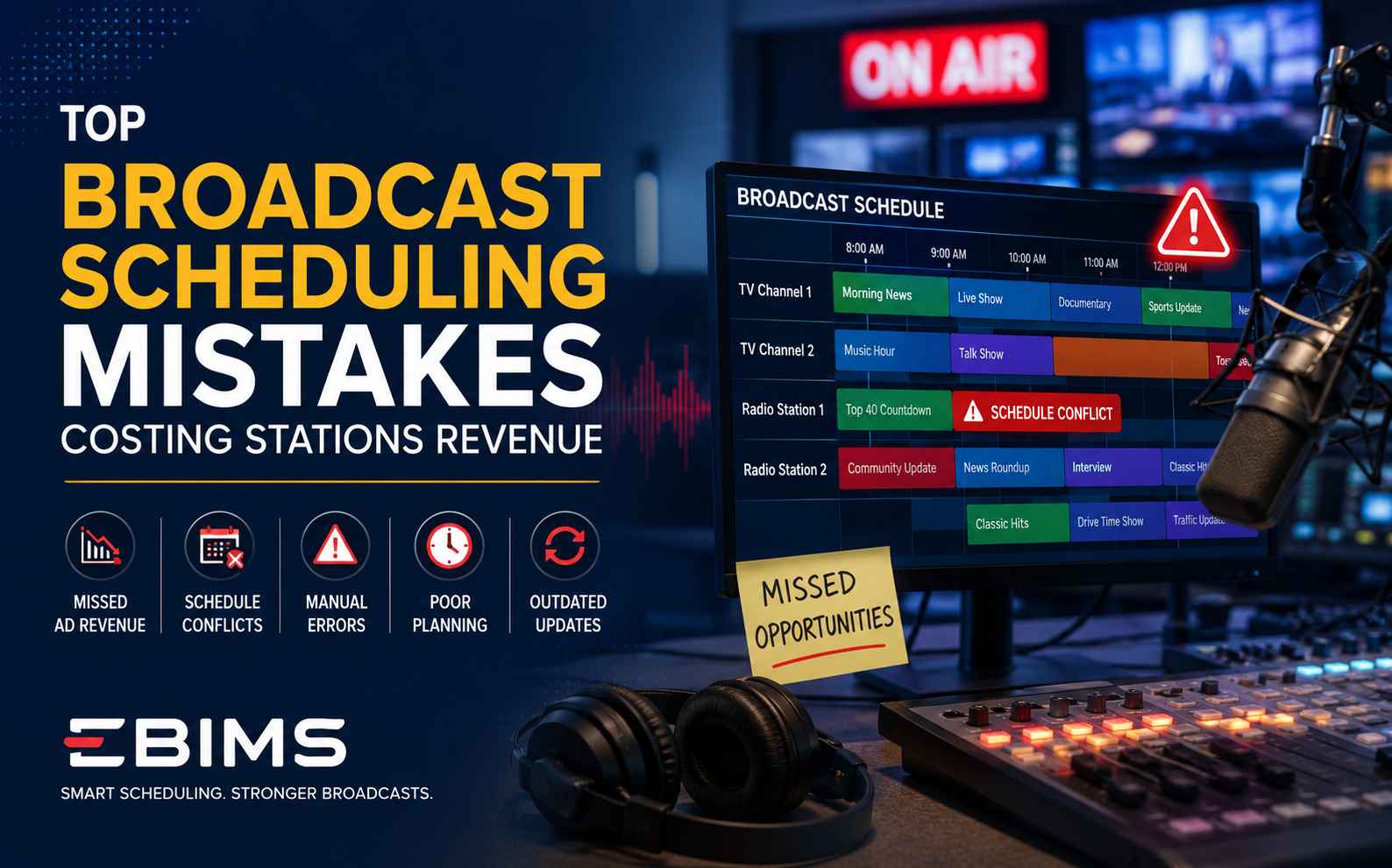Top Broadcast Scheduling Mistakes Costing Stations Revenue