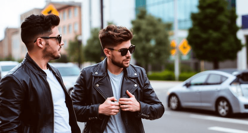 Smart Casual Leather Jacket Looks for Men