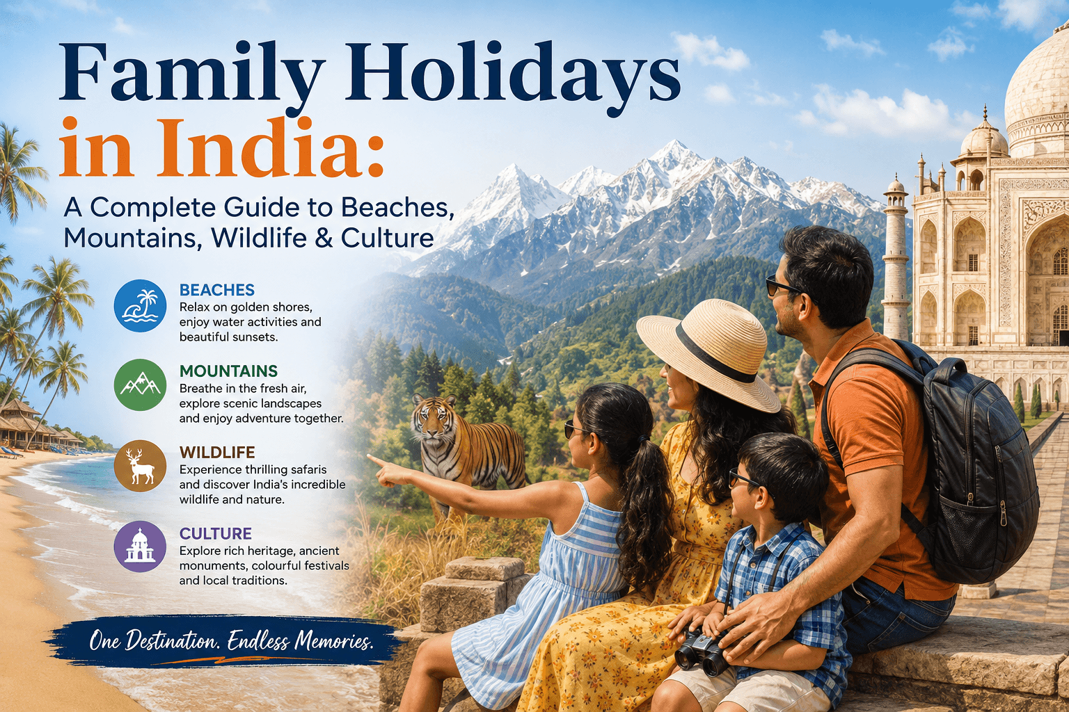 Family Holidays in India: A Complete Guide to Beaches, Mountains, Wildlife & Culture