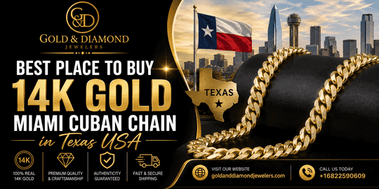Best Place to Buy 14k Gold Miami Cuban Chain in Texas USA-Gold and Diamond Jewelers