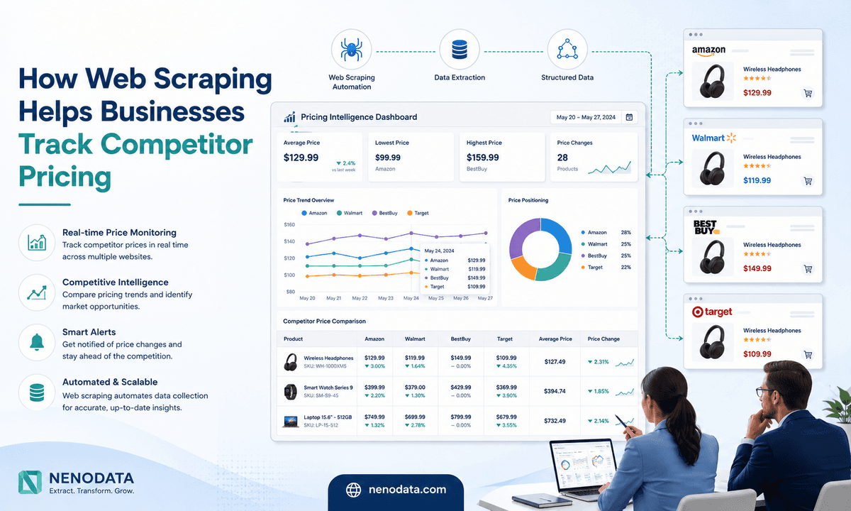 How Web Scraping Helps Businesses Track Competitor Pricing