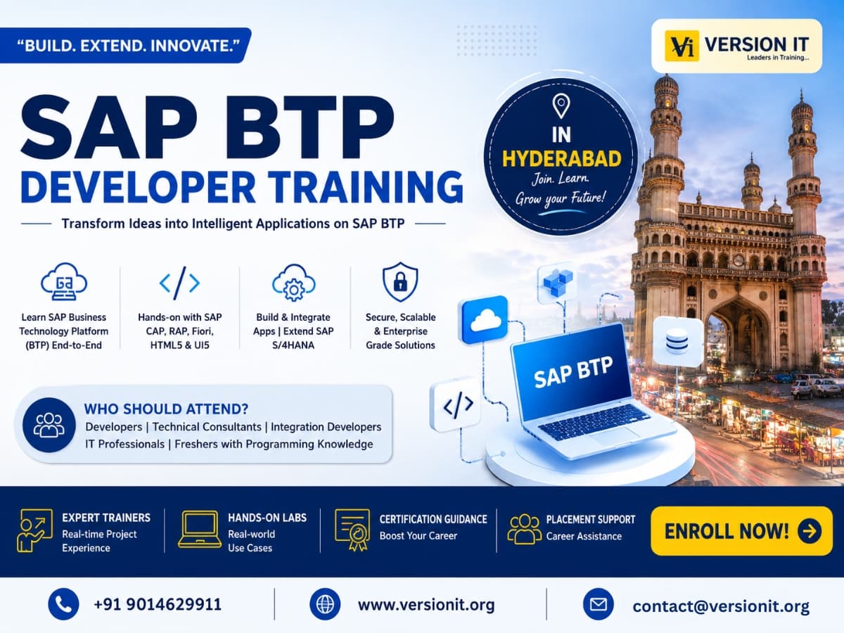 SAP Business Technology Platform (SAP BTP) Training in Hyderabad