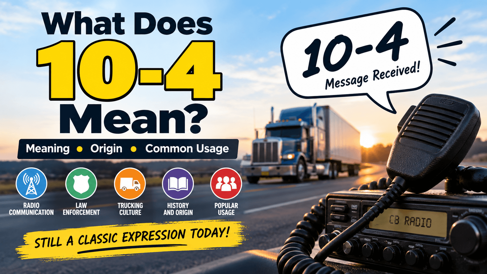 What Does 10-4 Mean? Meaning, Origin and Common Usage