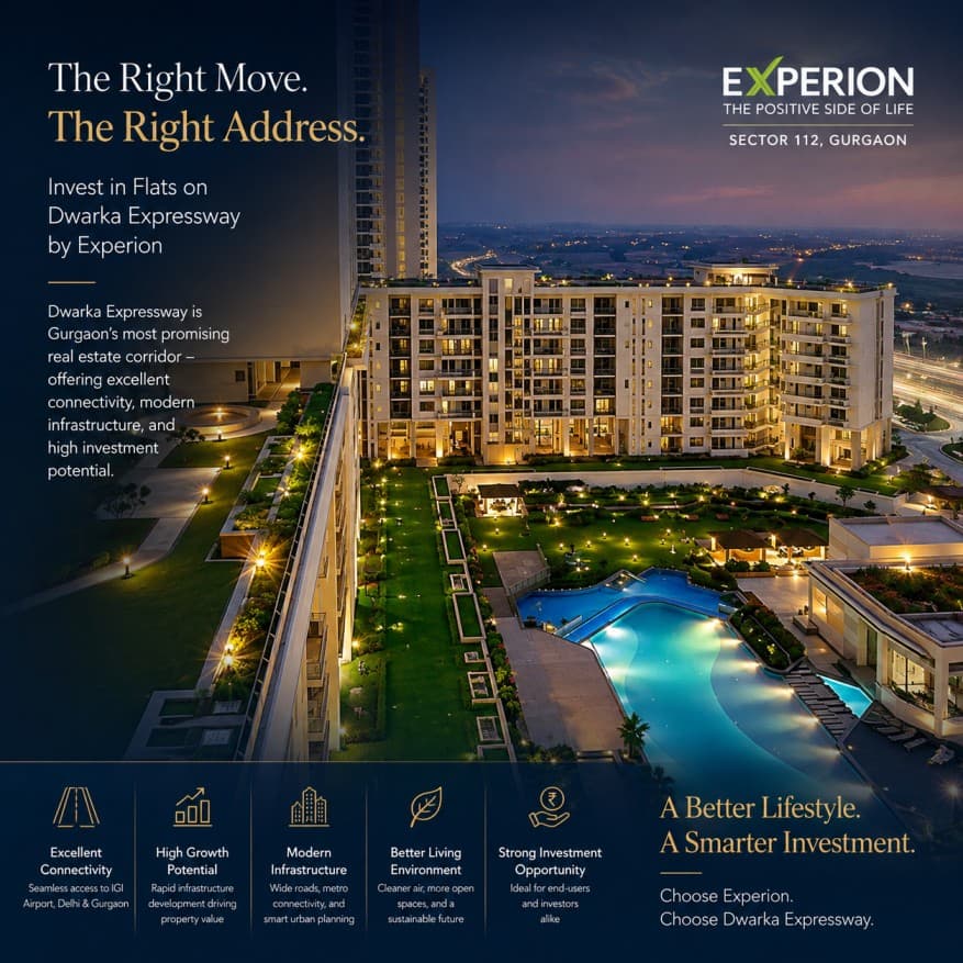Ready To Move Flats in Dwarka  | Experion  Developer