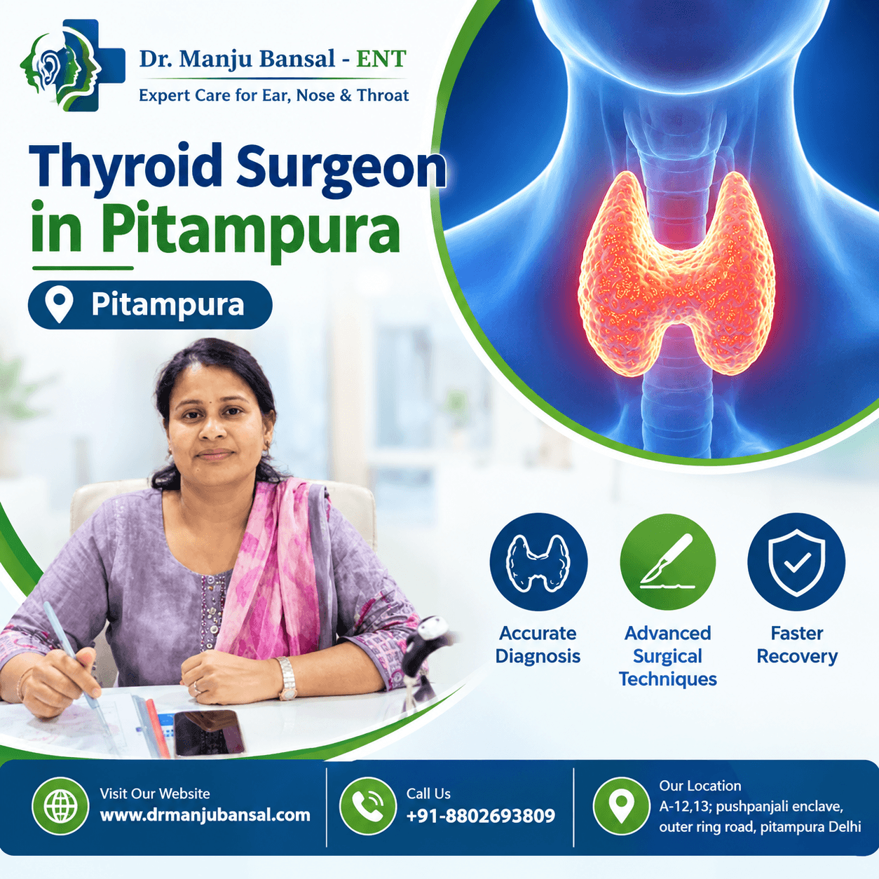 Thyroid Surgery in Pitampura | Dr. Manju Bansal ENT Specialist