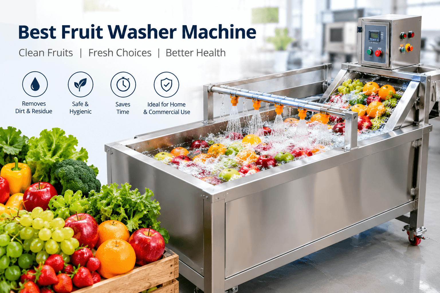 Best Fruit Washer Machine for Clean and Fresh Fruits