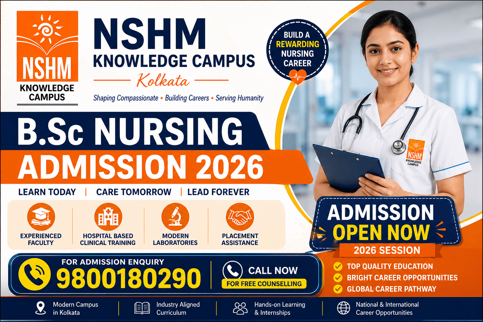 SHM Knowledge Campus Kolkata B.Sc Nursing Admission 2026