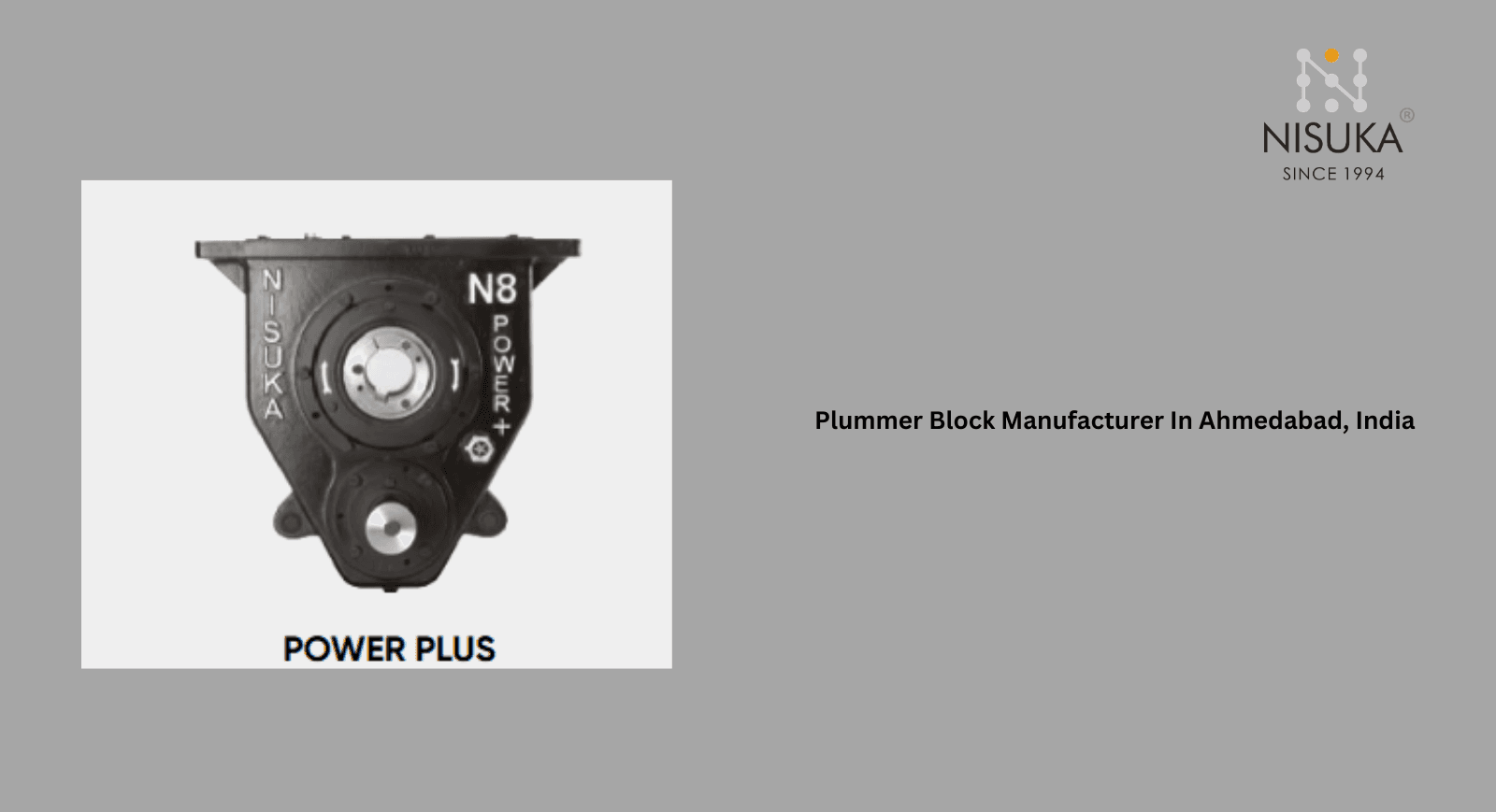 Plummer Block Manufacturer In Ahmedabad, India