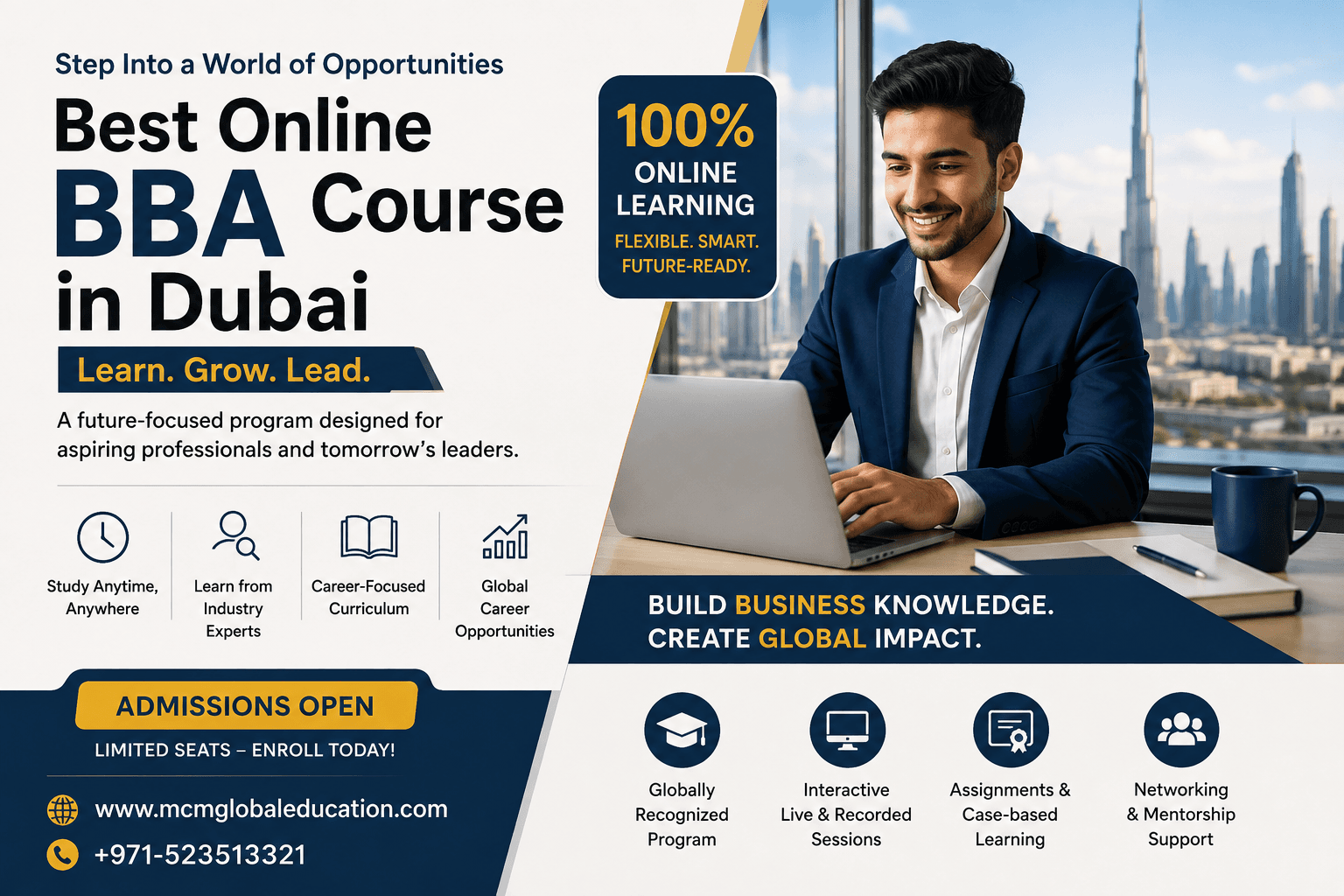 Admissions Open – Best Online BBA Course in Dubai
