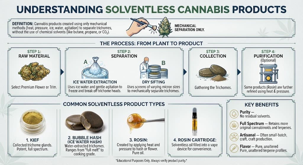 Understanding Solventless Cannabis Products