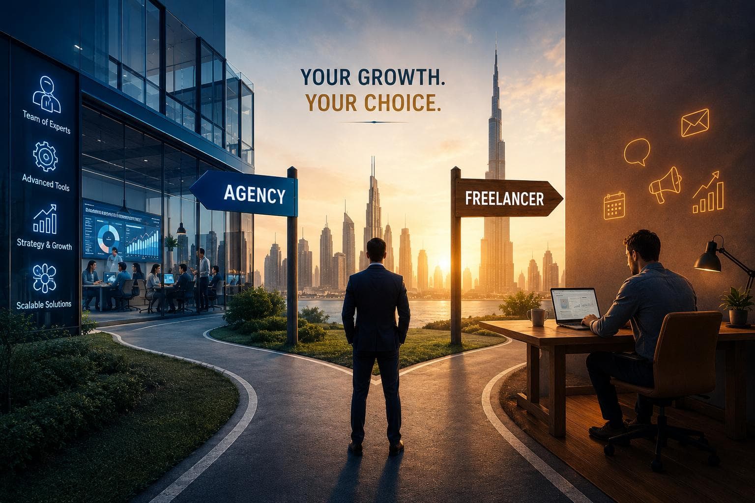 Digital Marketing Agency vs Freelancer in Sharjah: Which Is Better?