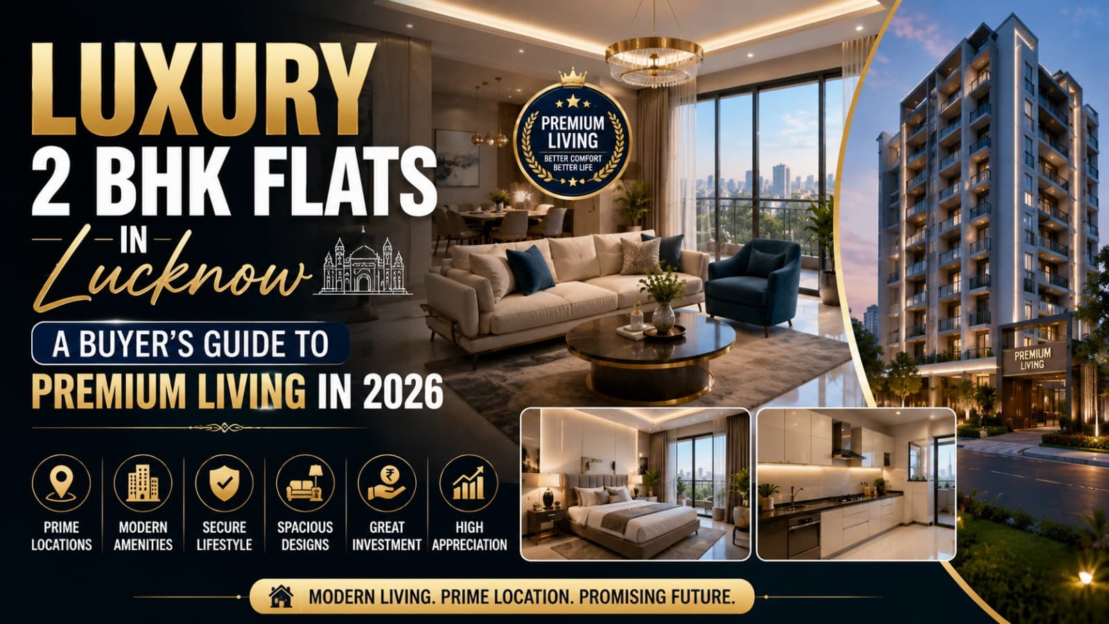Luxury 2 BHK Flats in Lucknow: A Buyer's Guide To Premium living in 2026