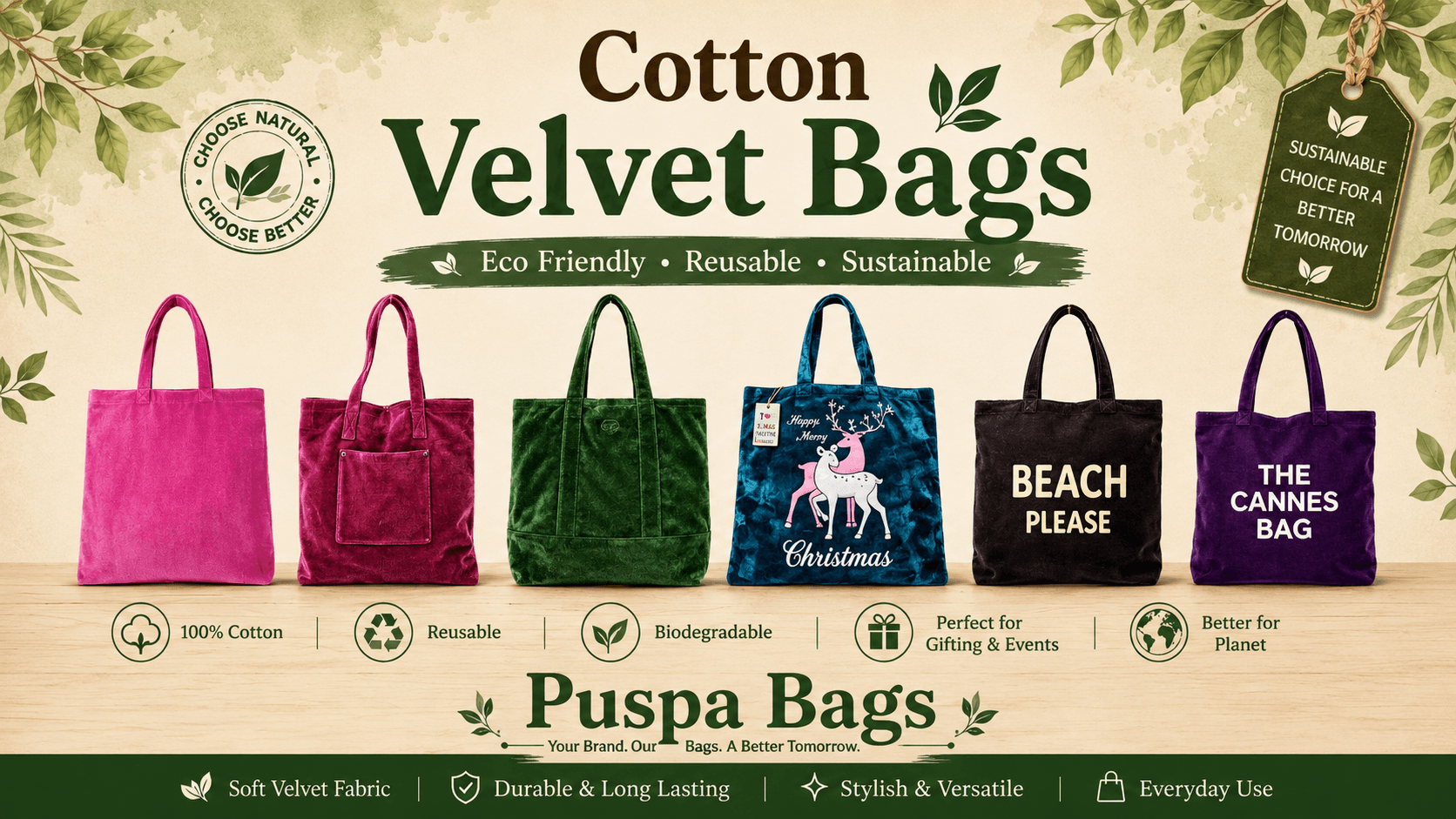 Cotton Velvet Bags – Premium Luxury Packaging Bags for Global Buyers