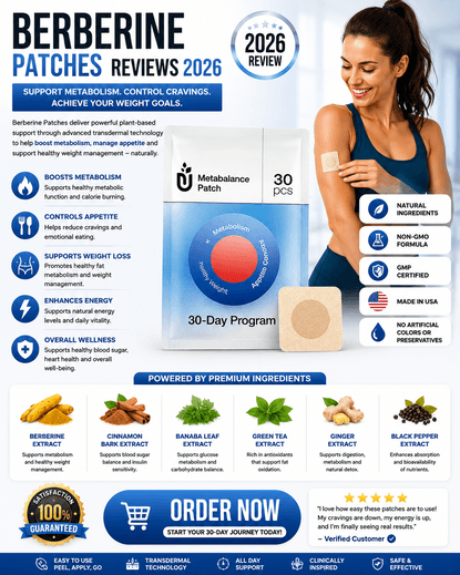 Berberine Patches Official Website – Order Now & Check Customer Reviews