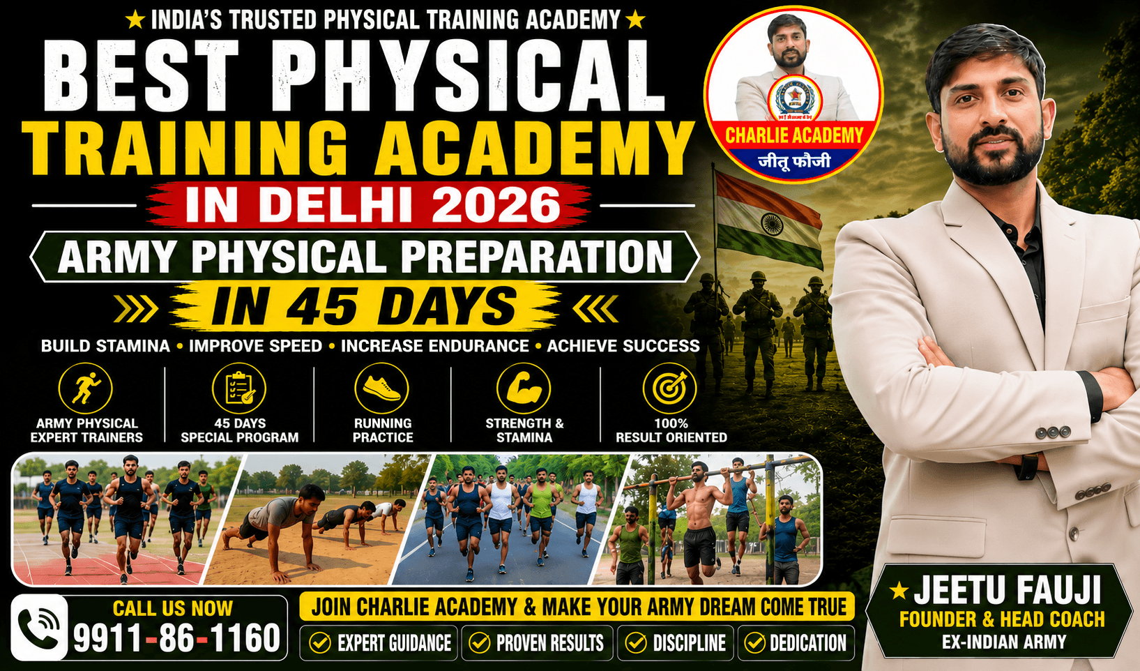 Best Physical Academy in Delhi 2026 for Army Physical Preparation
