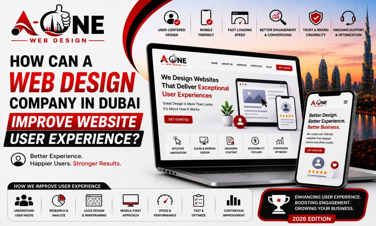 How Can a Web Design Company in Dubai Improve Website User Experience?